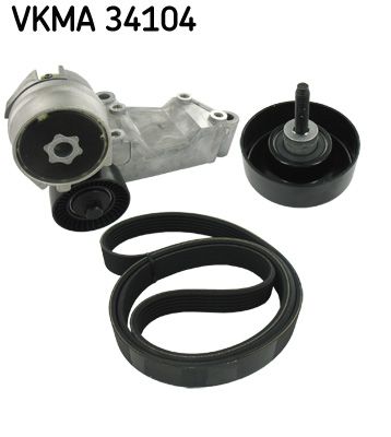 SKF VKMA 34104 V-Ribbed Belt Set