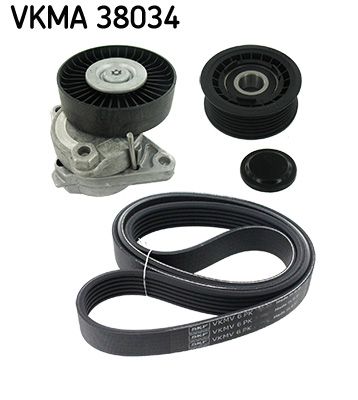 SKF VKMA 38034 V-Ribbed Belt Set
