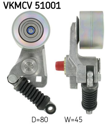 Belt Tensioner, V-ribbed belt SKF VKMCV 51001