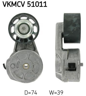 Belt Tensioner, V-ribbed belt SKF VKMCV 51011