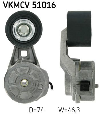 Belt Tensioner, V-ribbed belt SKF VKMCV 51016