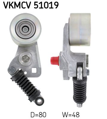 Belt Tensioner, V-ribbed belt SKF VKMCV 51019