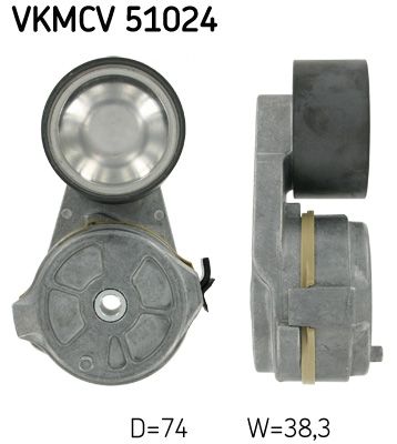 Belt Tensioner, V-ribbed belt SKF VKMCV 51024