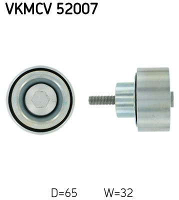 Deflection/Guide Pulley, V-ribbed belt SKF VKMCV 52007