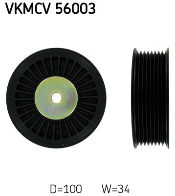 SKF VKMCV 56003 Deflection/Guide Pulley, V-ribbed belt