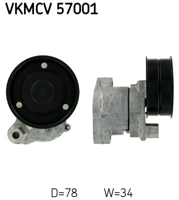 SKF VKMCV 57001 Belt Tensioner, V-ribbed belt