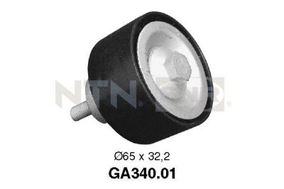 Deflection/Guide Pulley, V-ribbed belt SNR GA340.01