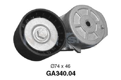 Tensioner Pulley, V-ribbed belt SNR GA340.04
