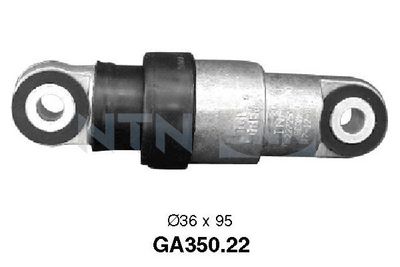 Tensioner Pulley, V-ribbed belt SNR GA350.22