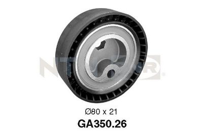 Tensioner Pulley, V-ribbed belt SNR GA350.26