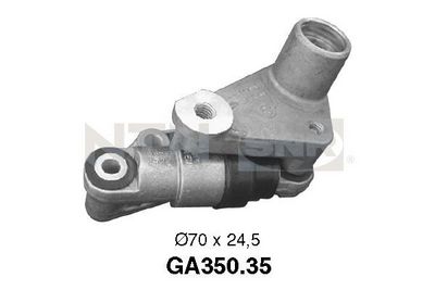 Tensioner Pulley, V-ribbed belt SNR GA350.35