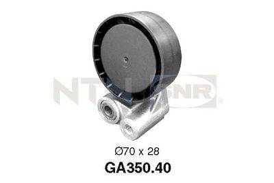 Tensioner Pulley, V-ribbed belt SNR GA350.40