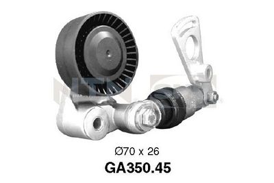 Tensioner Pulley, V-ribbed belt SNR GA350.45