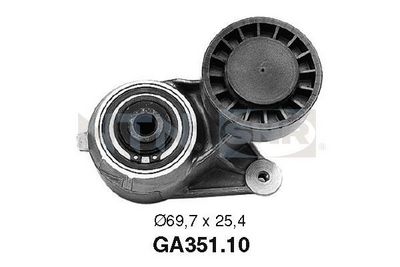 Tensioner Pulley, V-ribbed belt SNR GA351.10