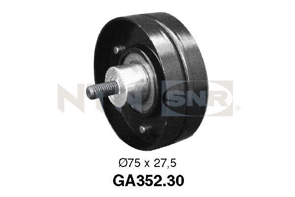 SNR GA352.30 Deflection/Guide Pulley, V-ribbed belt