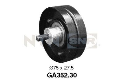 Deflection/Guide Pulley, V-ribbed belt SNR GA352.30