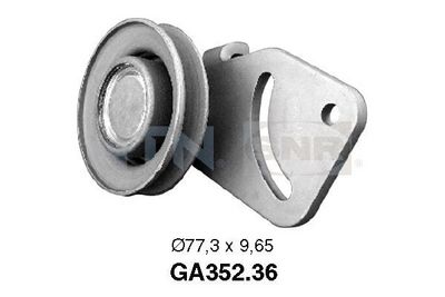 Tensioner Pulley, V-ribbed belt SNR GA352.36