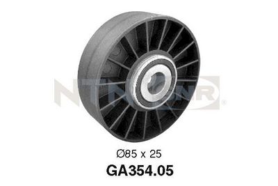 Deflection/Guide Pulley, V-ribbed belt SNR GA354.05