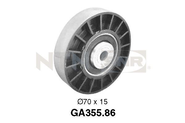 SNR GA355.86 Deflection/Guide Pulley, V-ribbed belt