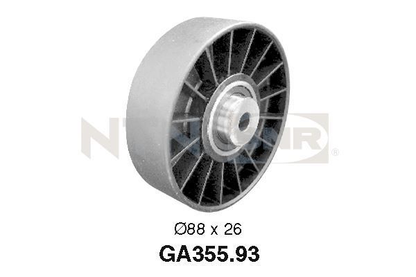 SNR GA355.93 Deflection/Guide Pulley, V-ribbed belt