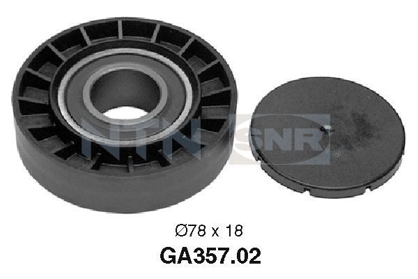 SNR GA357.02 Deflection/Guide Pulley, V-ribbed belt