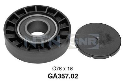 Deflection/Guide Pulley, V-ribbed belt SNR GA357.02
