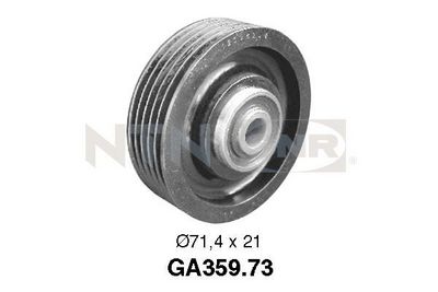 Deflection/Guide Pulley, V-ribbed belt SNR GA359.73