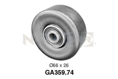 Deflection/Guide Pulley, V-ribbed belt SNR GA359.74