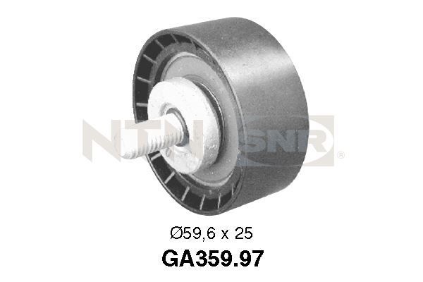 SNR GA359.97 Deflection/Guide Pulley, V-ribbed belt