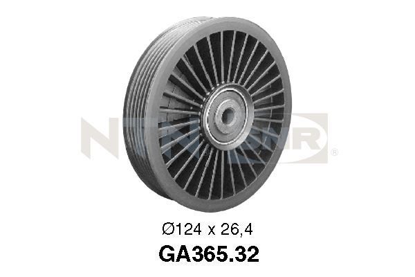 SNR GA365.32 Deflection/Guide Pulley, V-ribbed belt