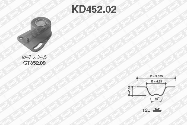 SNR KD452.02 Timing Belt Kit