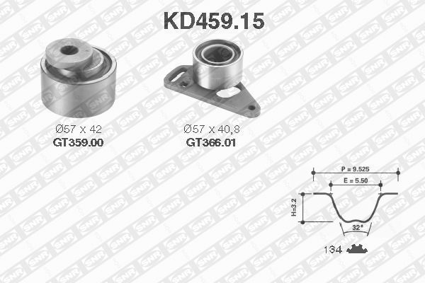SNR KD459.15 Timing Belt Kit