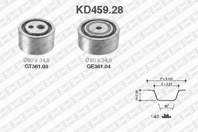 Timing Belt Kit SNR KD459.28