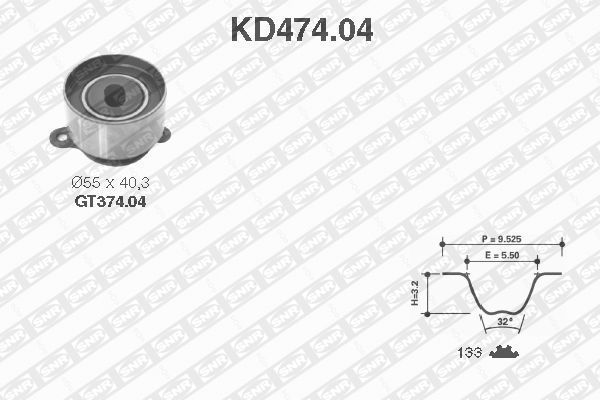 SNR KD474.04 Timing Belt Kit