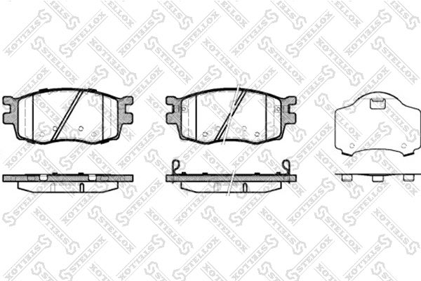 STELLOX 001 086B-SX Brake Pad Set, disc brake