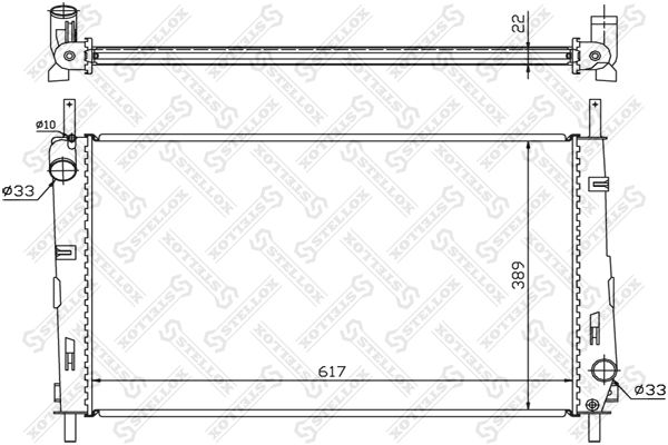 STELLOX 10-25066-SX Radiator, engine cooling