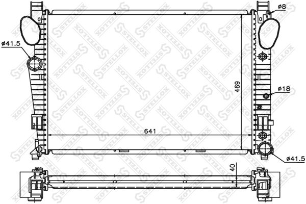 STELLOX 10-25426-SX Radiator, engine cooling