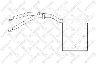 Heat Exchanger, interior heating STELLOX 10-35137-SX