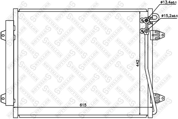 STELLOX 10-45164-SX Condenser, air conditioning