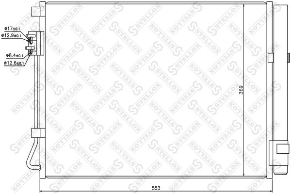 STELLOX 10-45714-SX Condenser, air conditioning