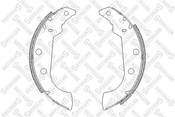 STELLOX 146 101-SX Brake Shoe Set