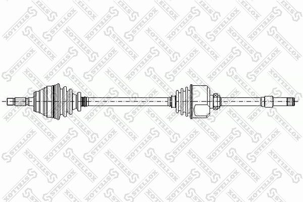 STELLOX 158 1043-SX Drive Shaft