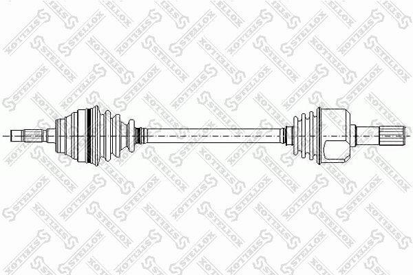STELLOX 158 1044-SX Drive Shaft