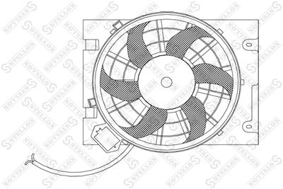 Fan, engine cooling STELLOX 29-99265-SX