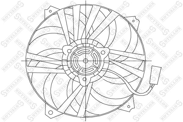 STELLOX 29-99278-SX Fan, engine cooling