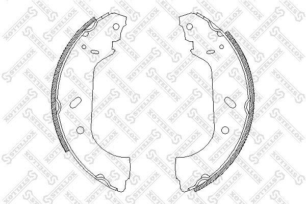 STELLOX 428 100-SX Brake Shoe Set
