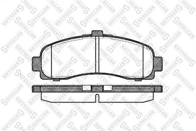 Brake Pad Set, disc brake STELLOX 442 010B-SX