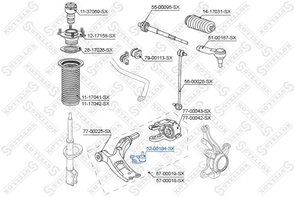 STELLOX 52-00184-SX Ball Joint