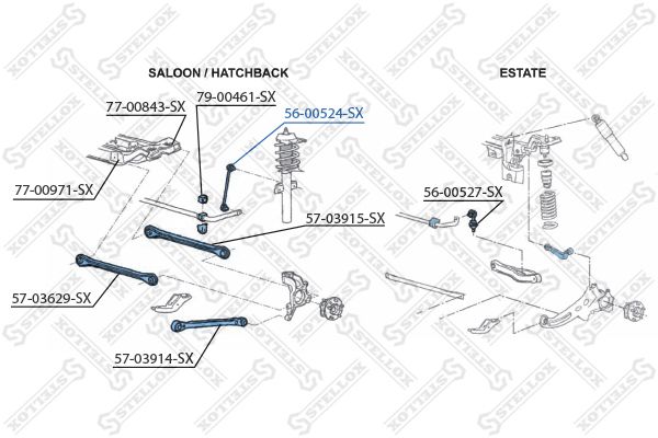 STELLOX 56-00524-SX Link/Coupling Rod, stabiliser bar