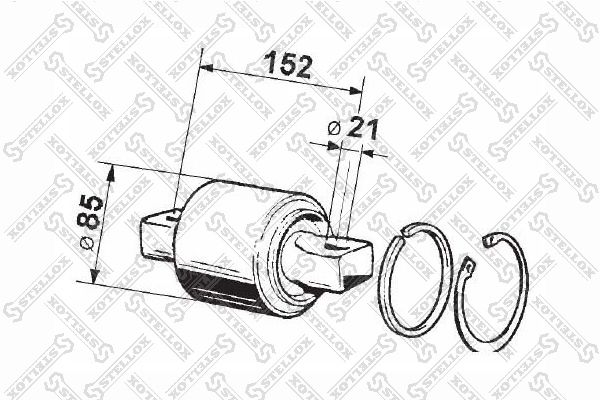 STELLOX 84-12010-SX Repair Kit, control/trailing arm